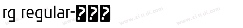 rg regular字体转换 rg regular字体转换